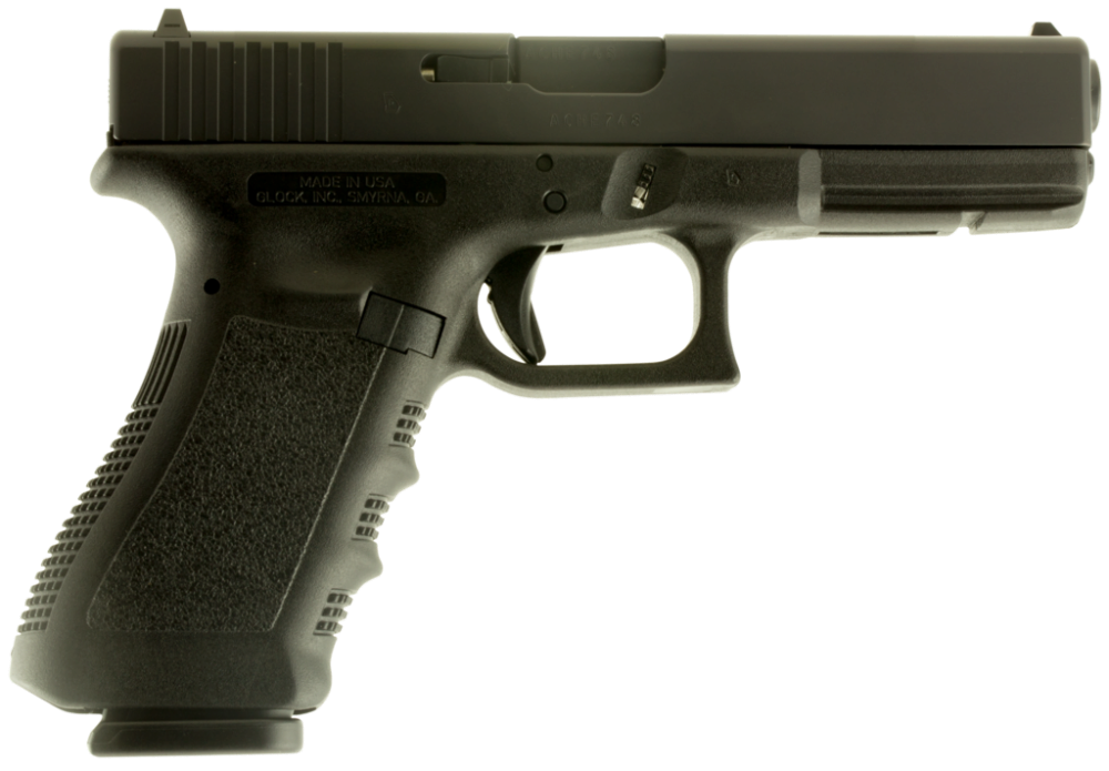 Glock UI1750201 G17 Gen3 Full Size Frame 9mm Luger 10+1 4.48 Blac
