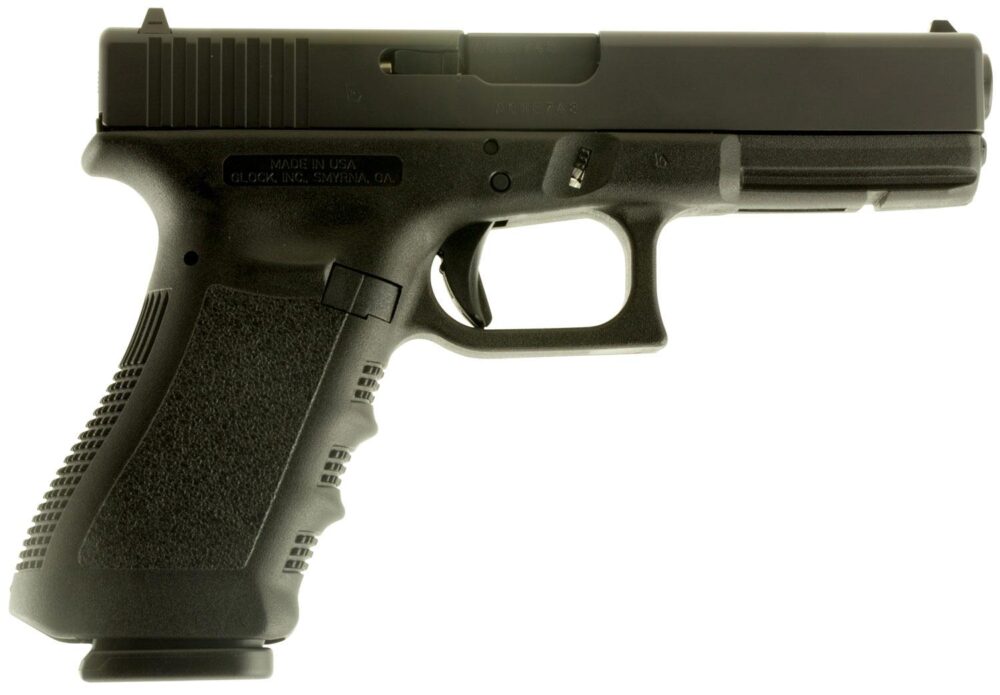 Glock UI1750203 G17 Gen3 Full Size Frame 9mm Luger 17+1 4.48 Blac