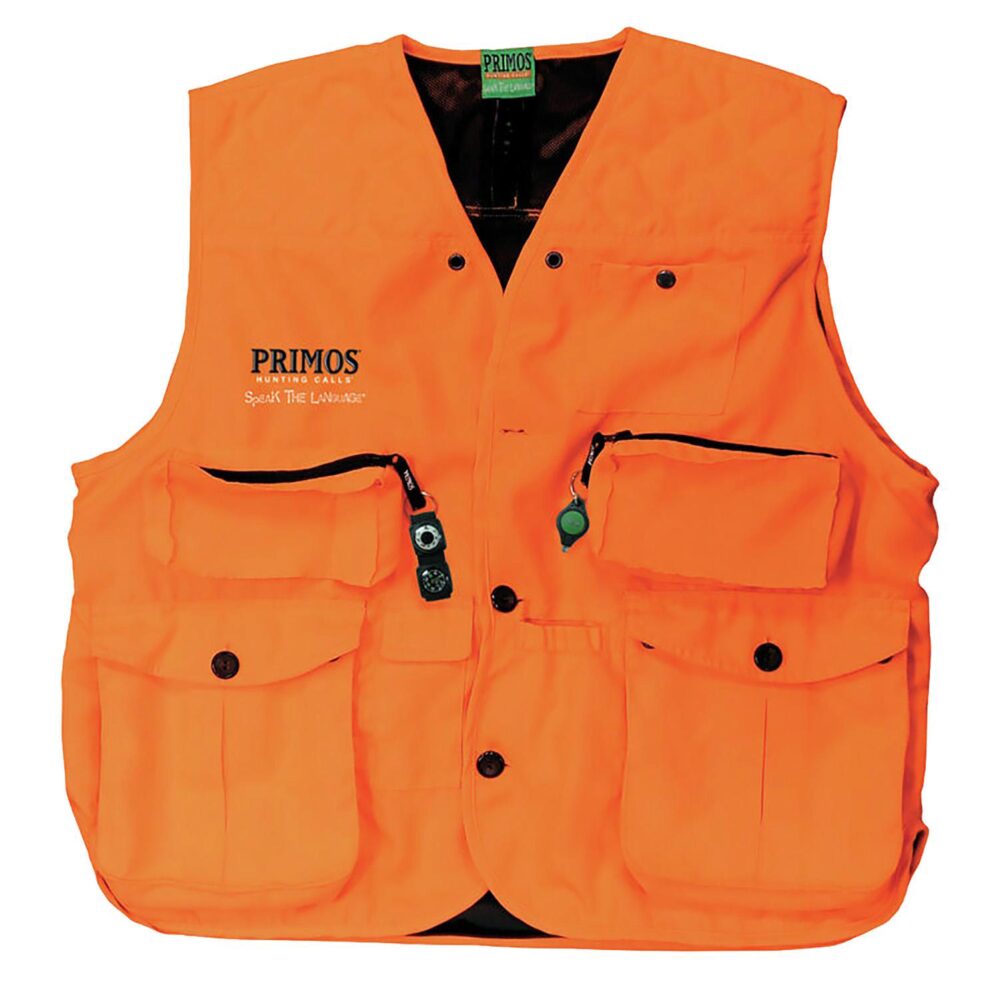 Primos 65704 Gunhunter's Hunting Vest 2XL Blaze Orange Features C