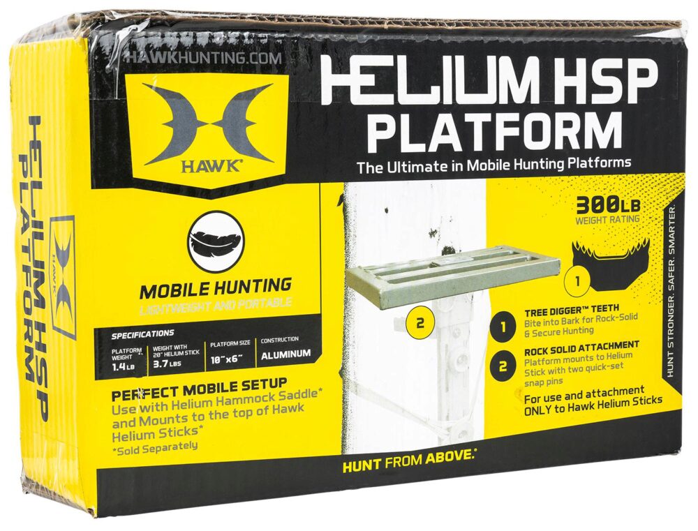 Hawk HWKHHSP Helium HSP Platform Gray Aluminum 10 x 6