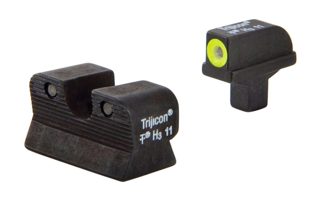 Trijicon 600514 HD Night Sights- Colt 1911  Black | Green Tritium