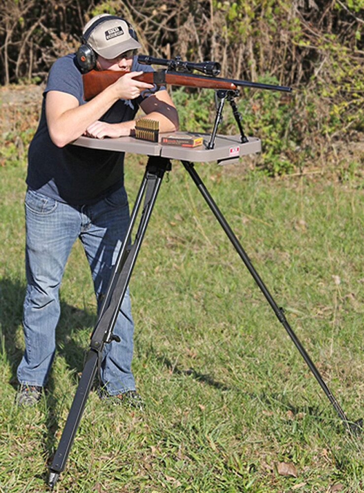 MTM Case-Gard HLST Hi-Low Shooting Table Black/FDE 18-55 High
