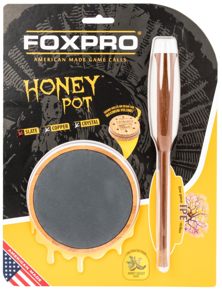 Foxpro HPSLATE Honey Pot  Friction Call Attracts Turkeys, Natural