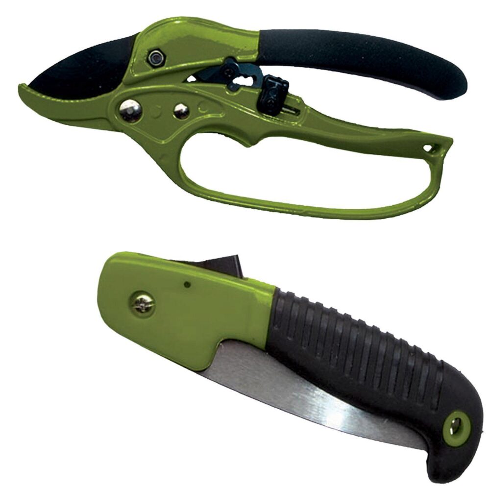 HME HCP2 Hunter's Combo Pack 7 Folding Saw Polymer Black with She