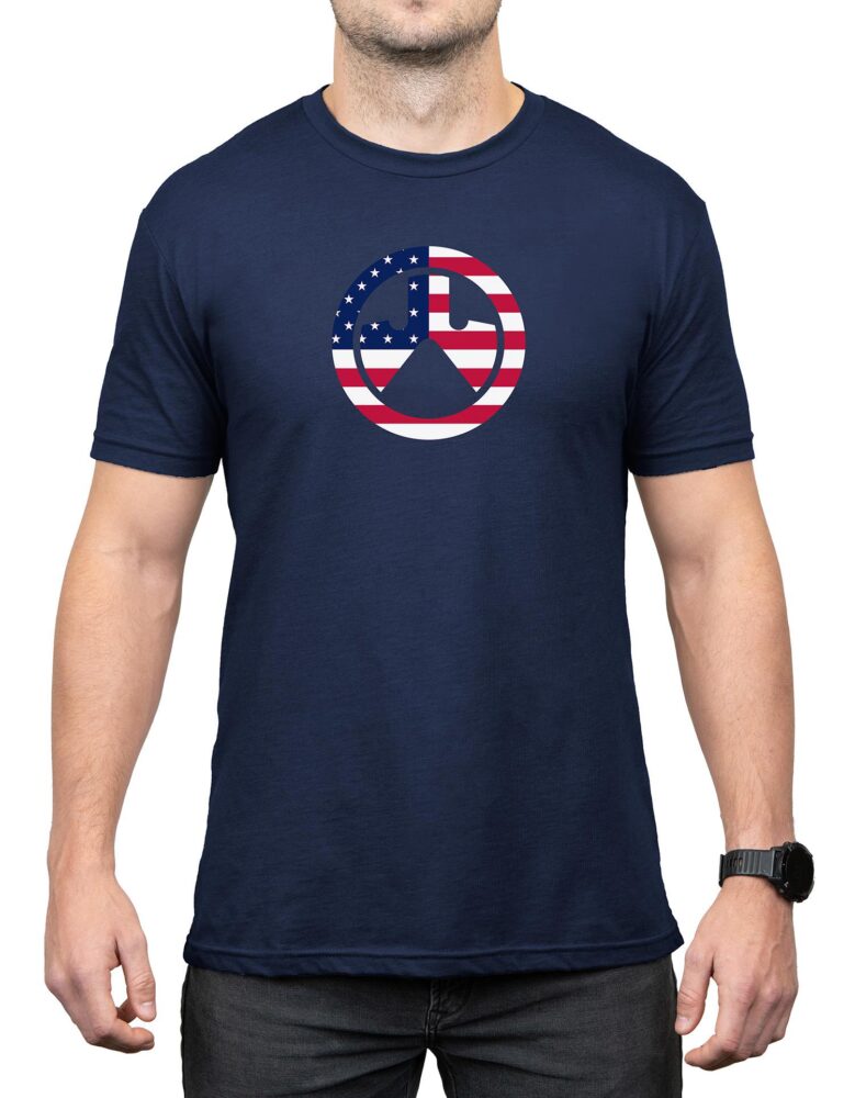 Magpul MAG1281410M Independence Icon  Navy Cotton/Polyester Short