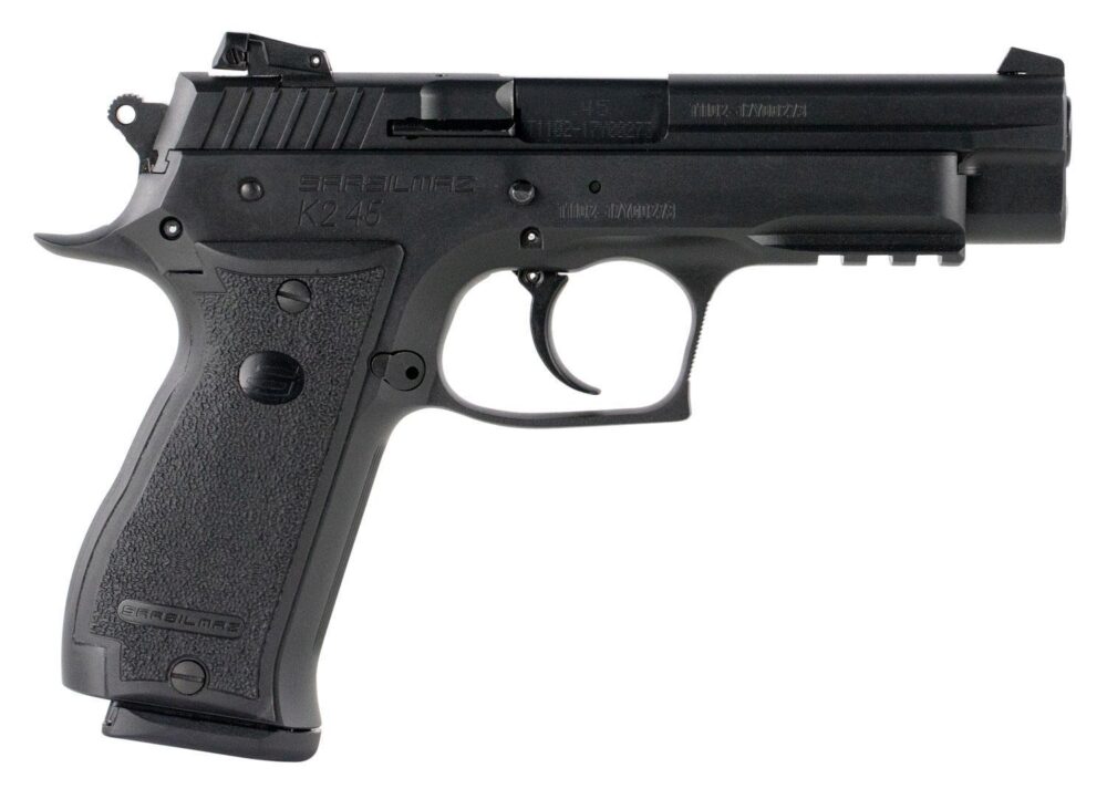 SAR USA K245BL K2  45 ACP 14+1, 4.70 Black Crowned Steel Barrel,
