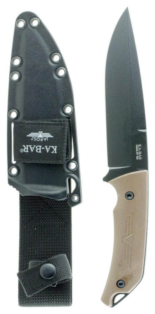 Ka-Bar 7503 Jarosz Turok 6.25 Fixed Clip Point Plain Black 1095 C