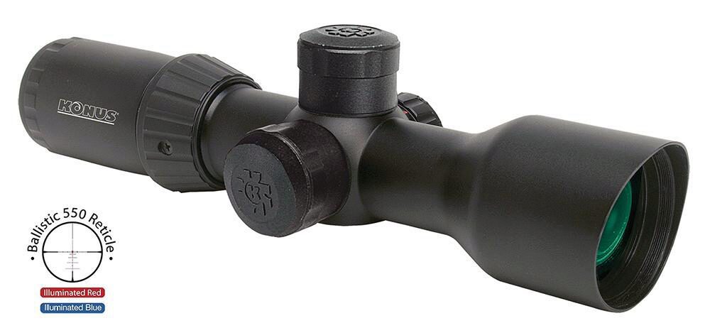 Konus 7291 KonusPro T-30 Matte Black 3-12x44mm 30mm Tube Dual Ill