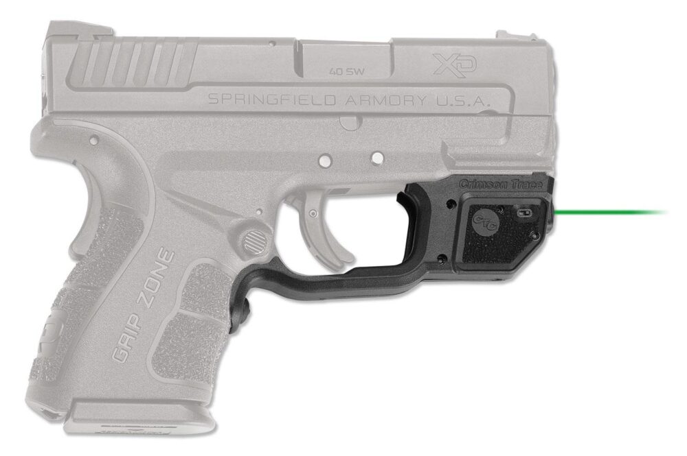 Crimson Trace 01-6330-1 LG-496G Green Laserguard  Black Springfie
