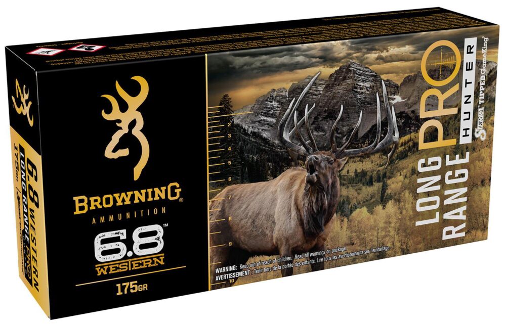 Browning Ammo B192500682 Long Range Pro Hunter 6.8 Western 175 gr