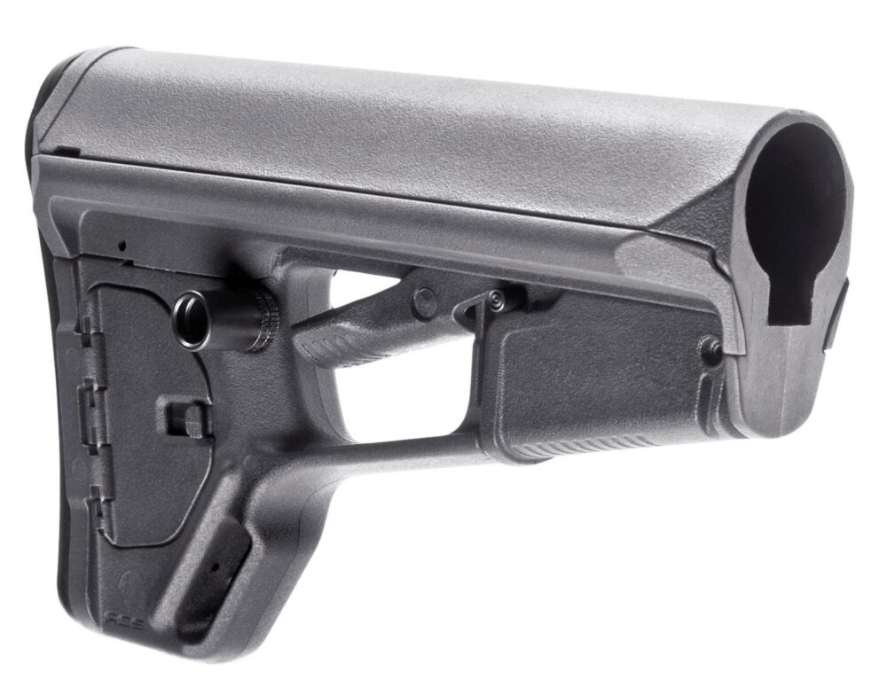 Magpul MAG378-GRY ACS-L Carbine Stock Stealth Gray Synthetic for
