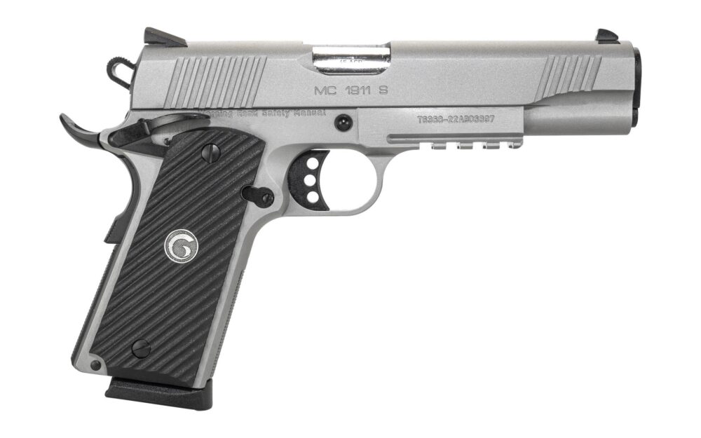 Girsan 390556 MC1911S Government 8+1 5 Black G10 Textured Grips