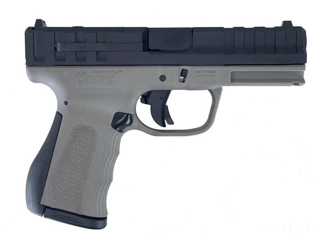 Citadel CITCP9GRY Centurion CP9 Compact Frame 9mm Luger 14+1, 4 B
