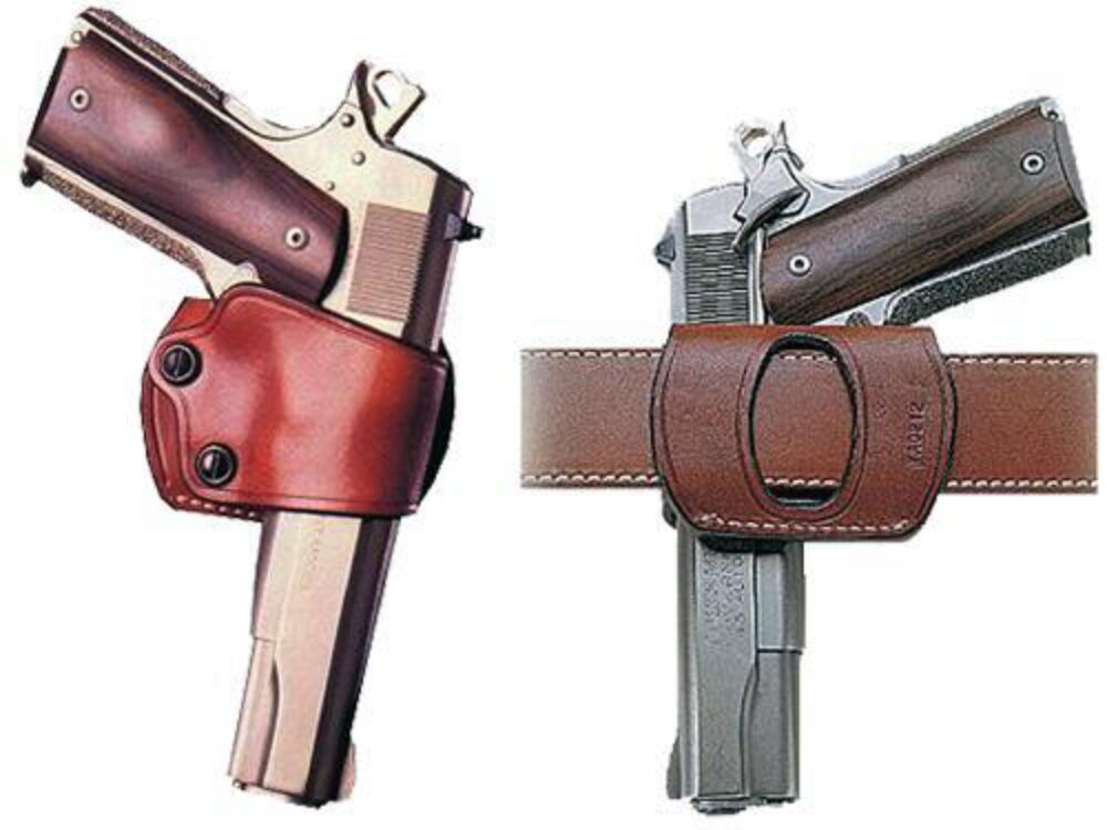 Galco YAQ212 Yaqui  OWB Tan Leather Belt Slide Fits 1911 Fits 3-5