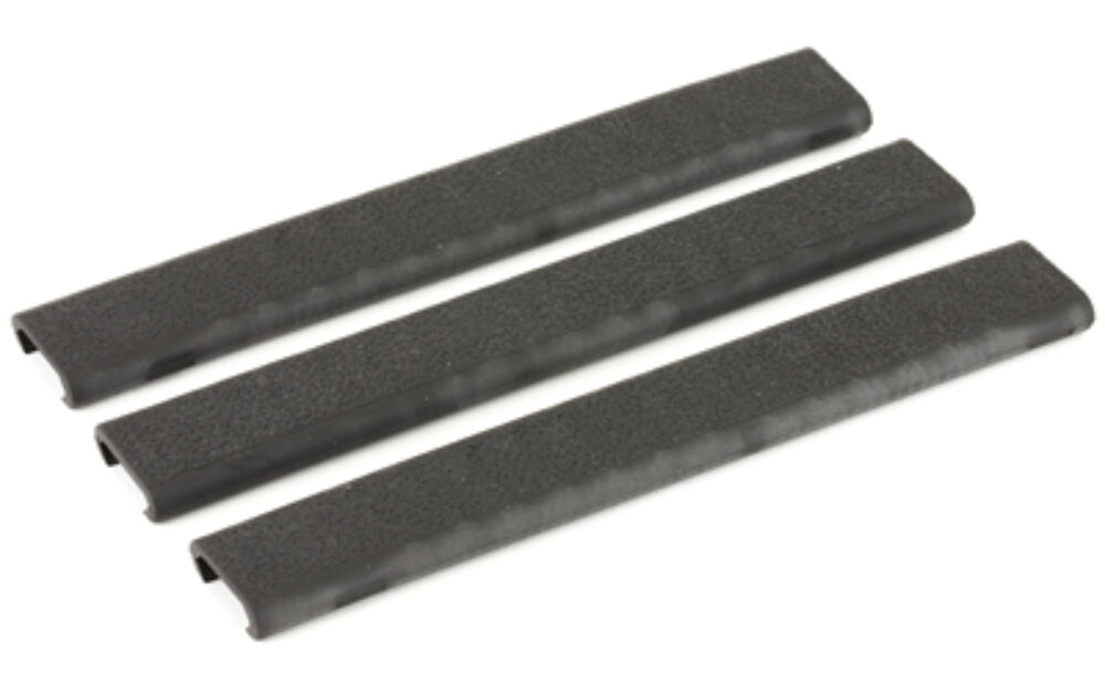 Ergo Textured Slim Line Rail Cover - Black 3 Pack