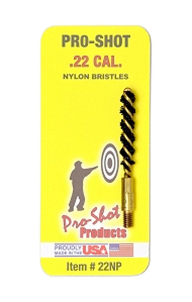 Pro-Shot 22NP Bore Brush  .22 Cal Pistol #8-32 Thread Nylon Brist