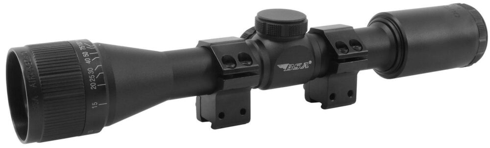 BSA AIR4X32AOTB Outlook  Matte Black 4x32mm AO 1 Tube Mil-Dot Ret