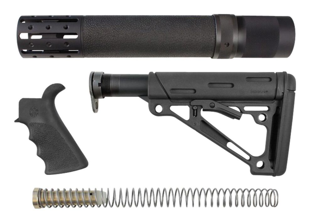 Hogue 15078 OverMolded Stock Kit Black Synthetic for AR-15, M16 I