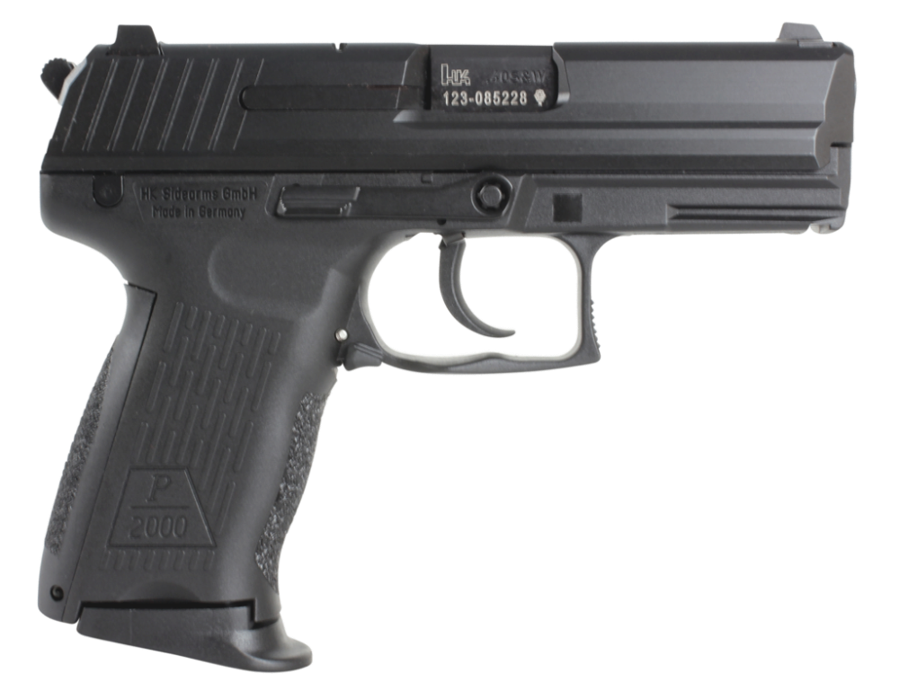 HK 81000037 P2000 V2 LEM Full Size Frame 9mm Luger 13+1, 3.66 Bla