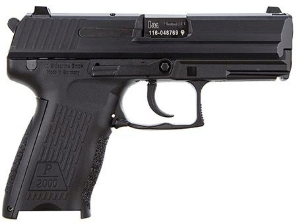 HK 81000041 P2000 V3 Full Size Frame 9mm Luger 13+1, 3.66 Black S
