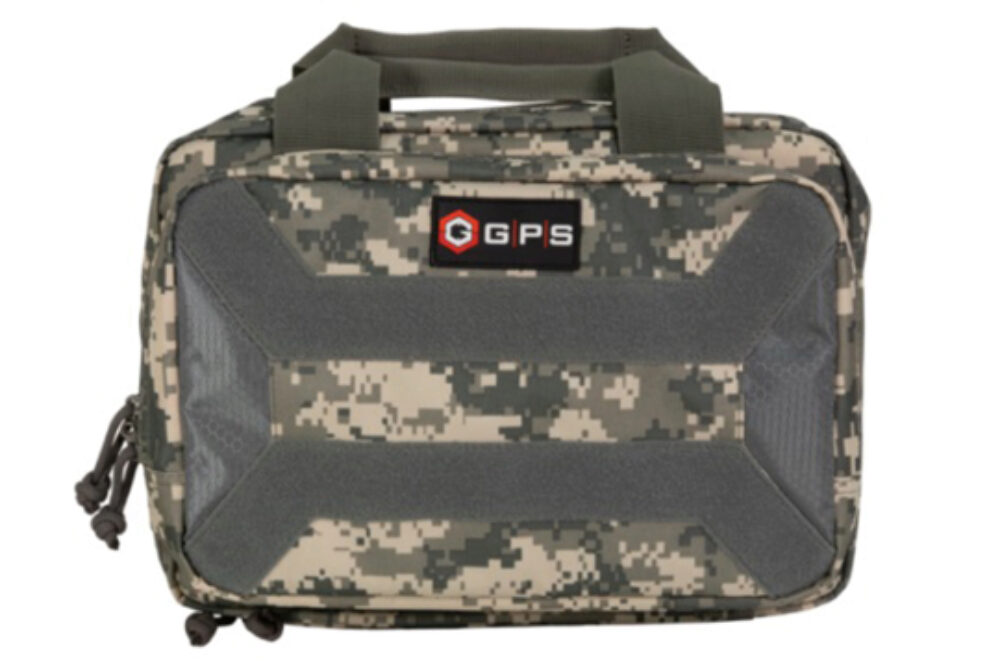 GPS Bags PC15ACU Pistol Case  Black 600D Polyester Holds 1 Handgu