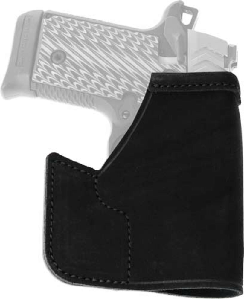 Galco PRO436B Pocket Protector  Black Leather Fits Ruger LCP/Kel-