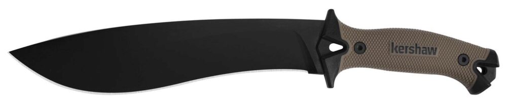 Kershaw 1077TAN Camp 10 10 Black Powder Coated 65Mn Carbon Steel
