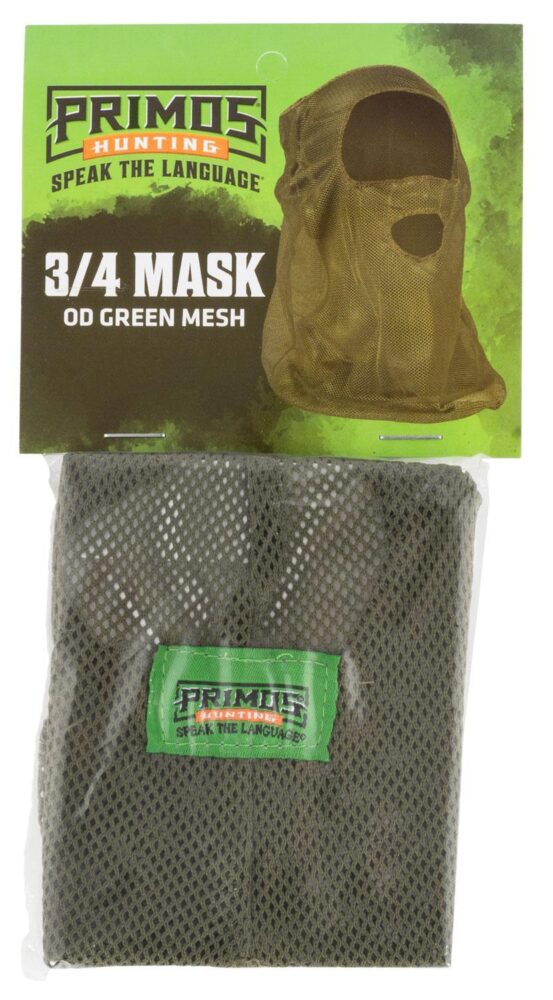 Primos PS6662 Mesh  OD Green Mesh 3/4 Face Mask OSFA