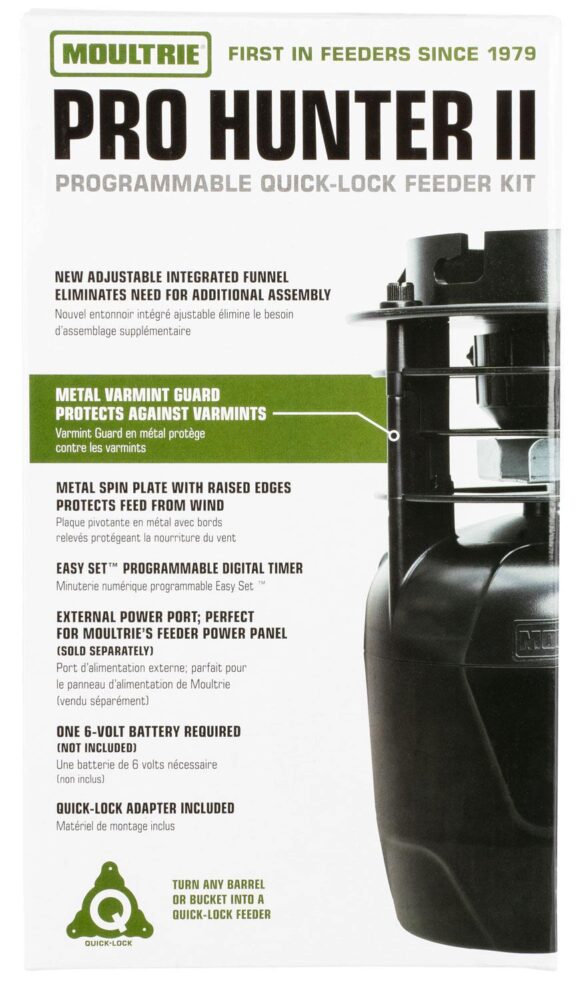 Moultrie MFG13448 Pro Hunter II Feeder Kit 6 Programs 1-20 Second