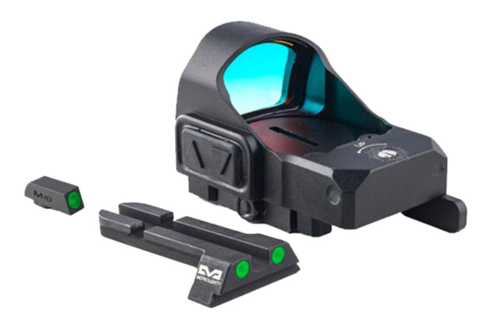 Meprolight USA 88070500 MicroRDS  Black 23x17mm 3 MOA Red Dot Ill