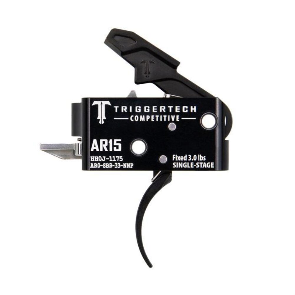 TriggerTech AR0SBB33NNP Competitive  Pro Curved Single-Stage 3 lb