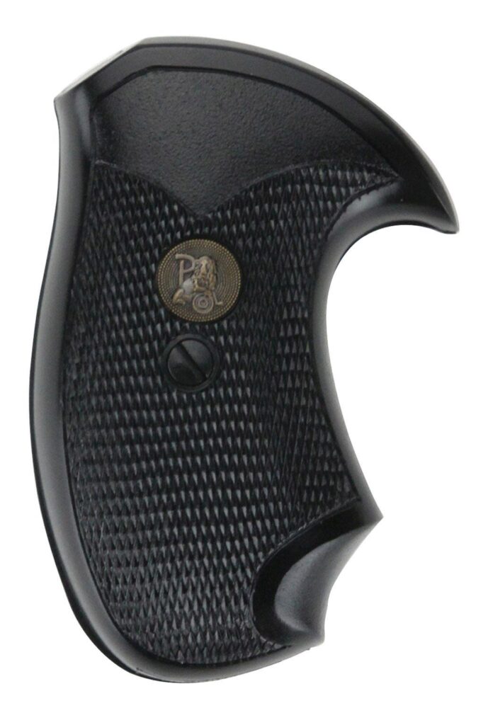 Pachmayr 02523 Compact Grip Checkered Black Rubber for Charter Ar