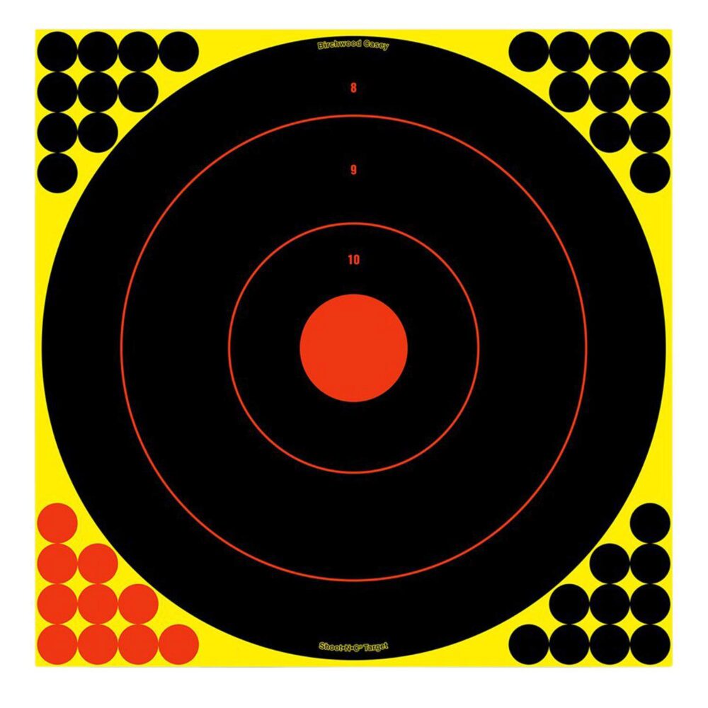 Birchwood Casey 34170 Shoot-N-C Reactive Target Bullseye Paper Ta