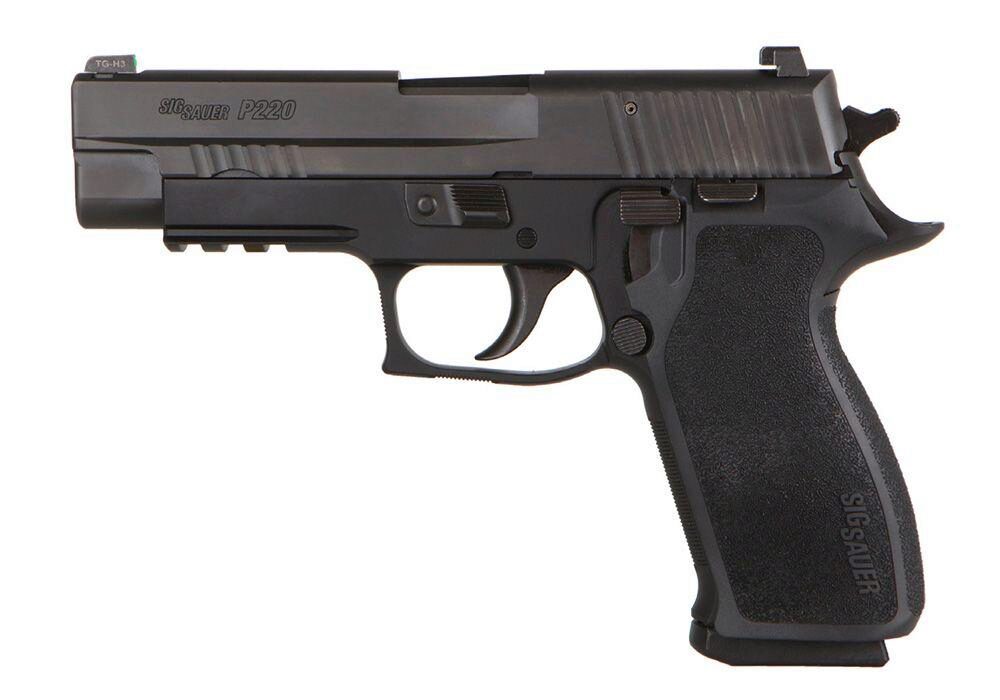 Sig Sauer 220R45BSE P220 Elite 45 ACP 4.40 (2)8+1 Black Nitron Bl