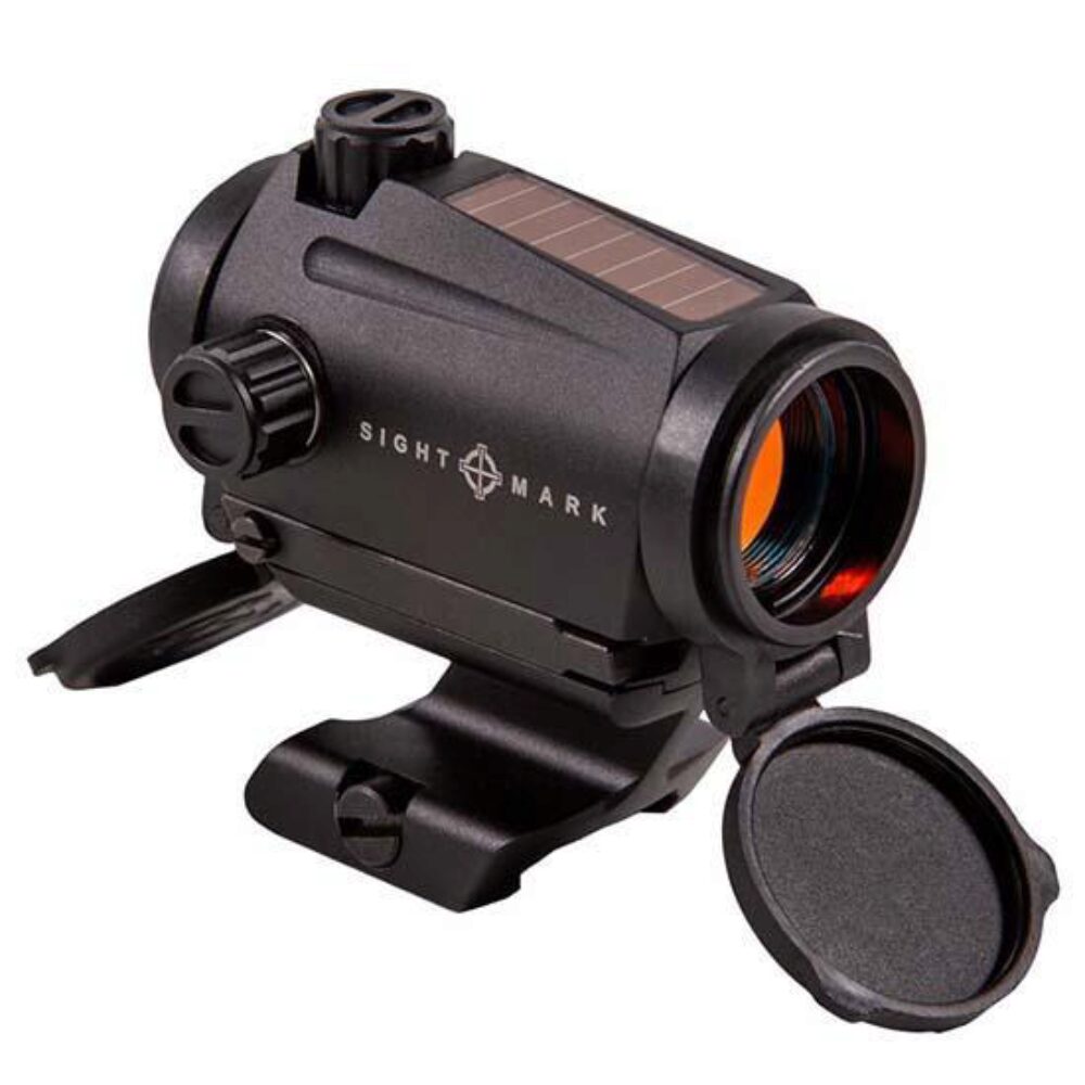 Sightmark SM26041 Element Mini Solar Powered Red Dot Sight  Matte