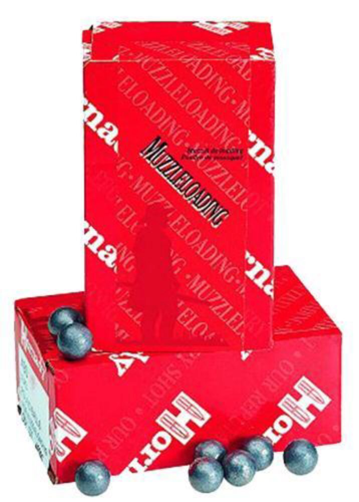 Hornady 6090 Lead Balls  50 Cal Lead Ball 100 Per Box/ 25 Case