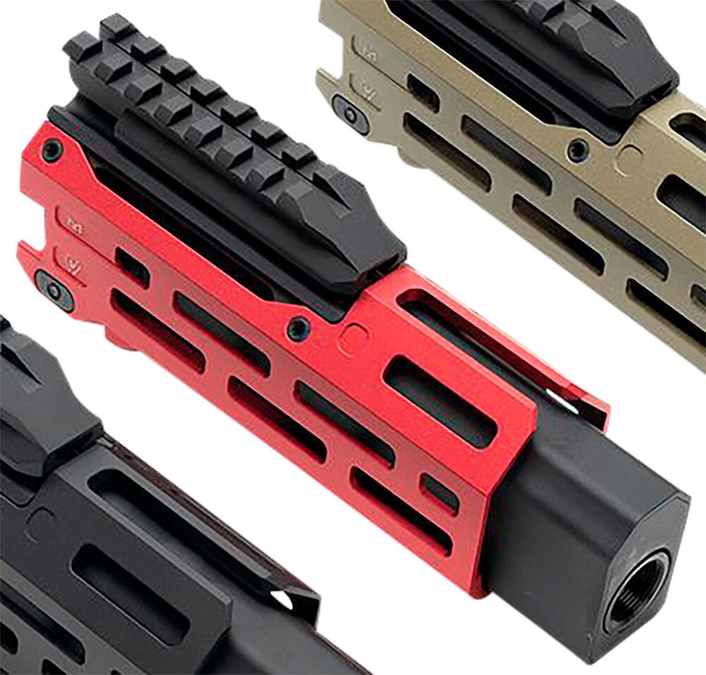 Strike Industries CEVOHG6RED Strike  6 M-Lok Red Aluminum with Fa