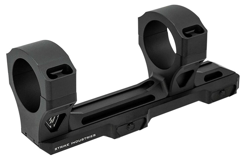 Strike Industries STRIKEASM Adjustable Scope Mount/Ring Combo Bla