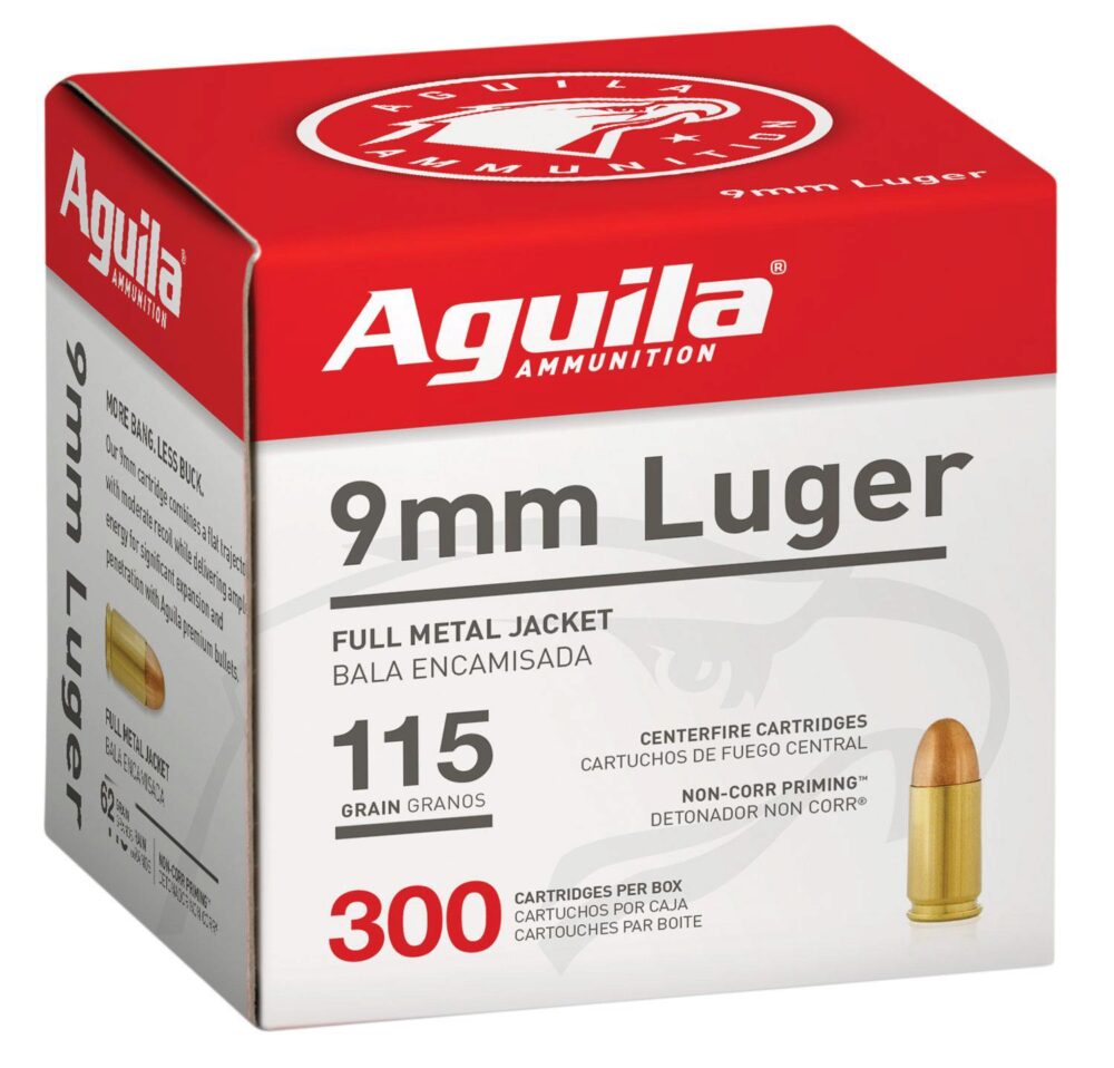 Aguila 1E097700 Target & Range Handgun 9mm Luger 115 gr Full Meta