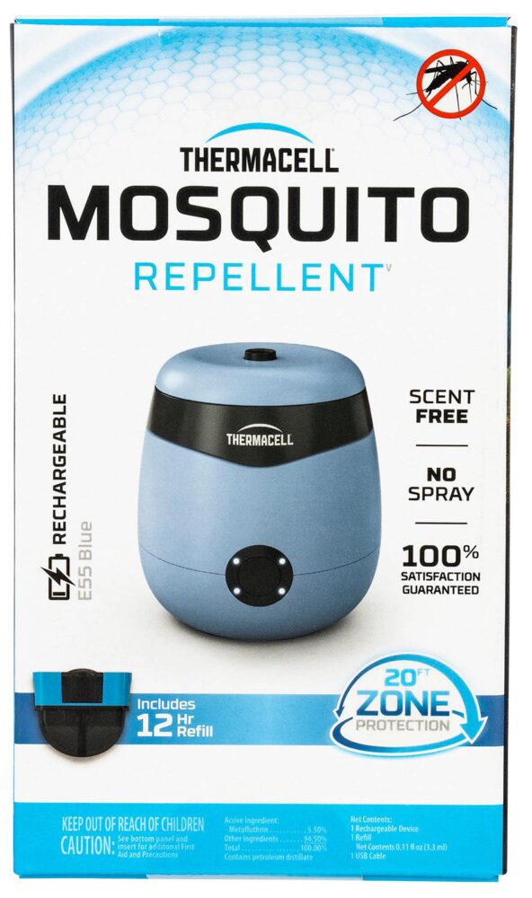 Thermacell E55B E-Series Rechargeable Repeller Light Blue Effecti