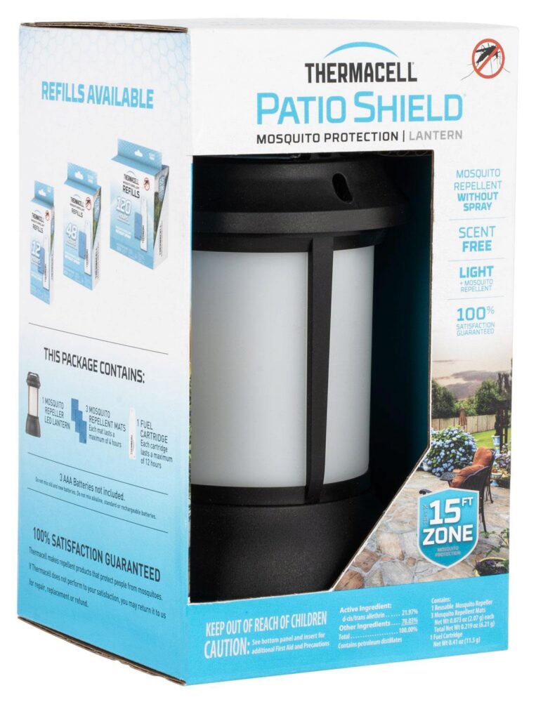 Thermacell PSLL2 Patio Shield Lantern Mosquito Repeller Black Eff