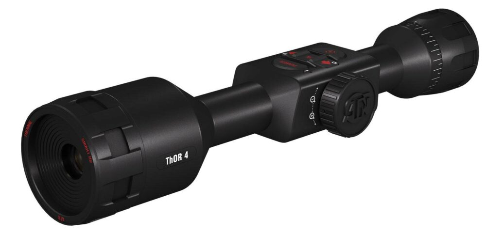 ATN TIWST4382A Thor 4 384 Thermal Rifle Scope Black Anodized 2-8x