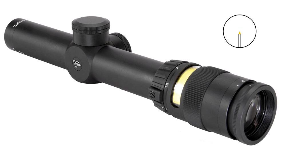 Trijicon 200052 AccuPoint  Black Hardcoat Anodized 1-4x 24mm 30mm