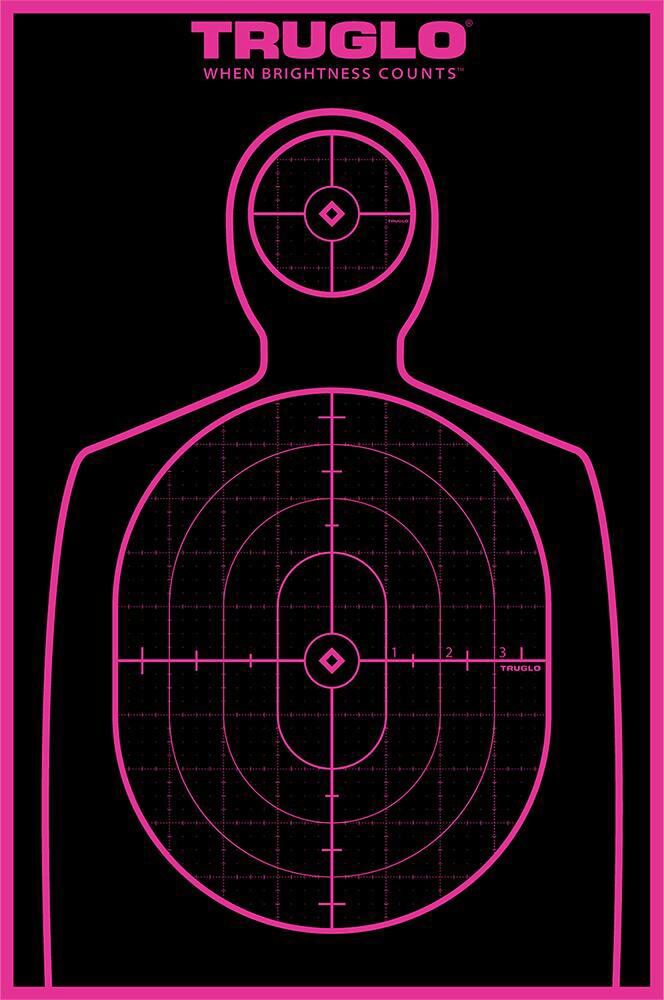 TruGlo TG13P6 Tru-See Splatter Target Black/Pink Self-Adhesive Pa