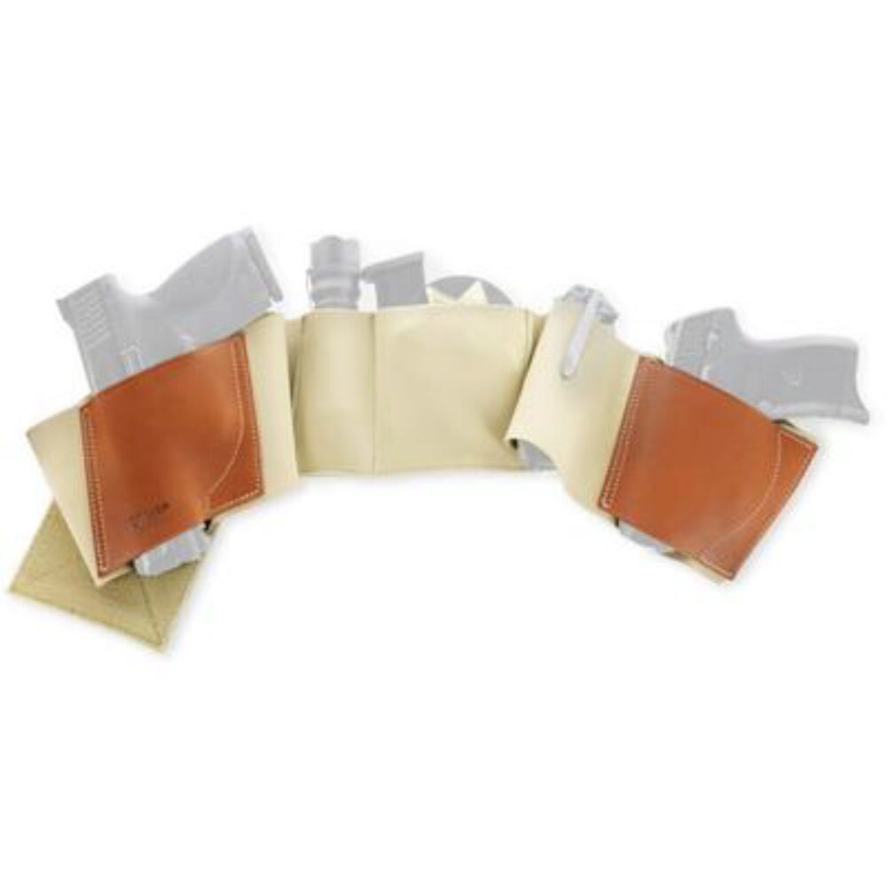 Galco UWERBKHSM UnderWraps Elite Khaki Small Leather/Nylon Handgu