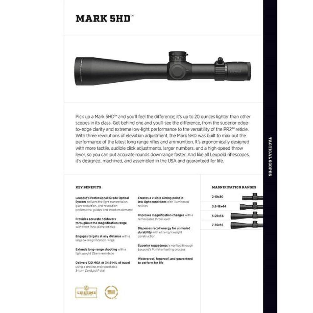 MARK 5HD 7-35X56MM RIFLE SCOPE