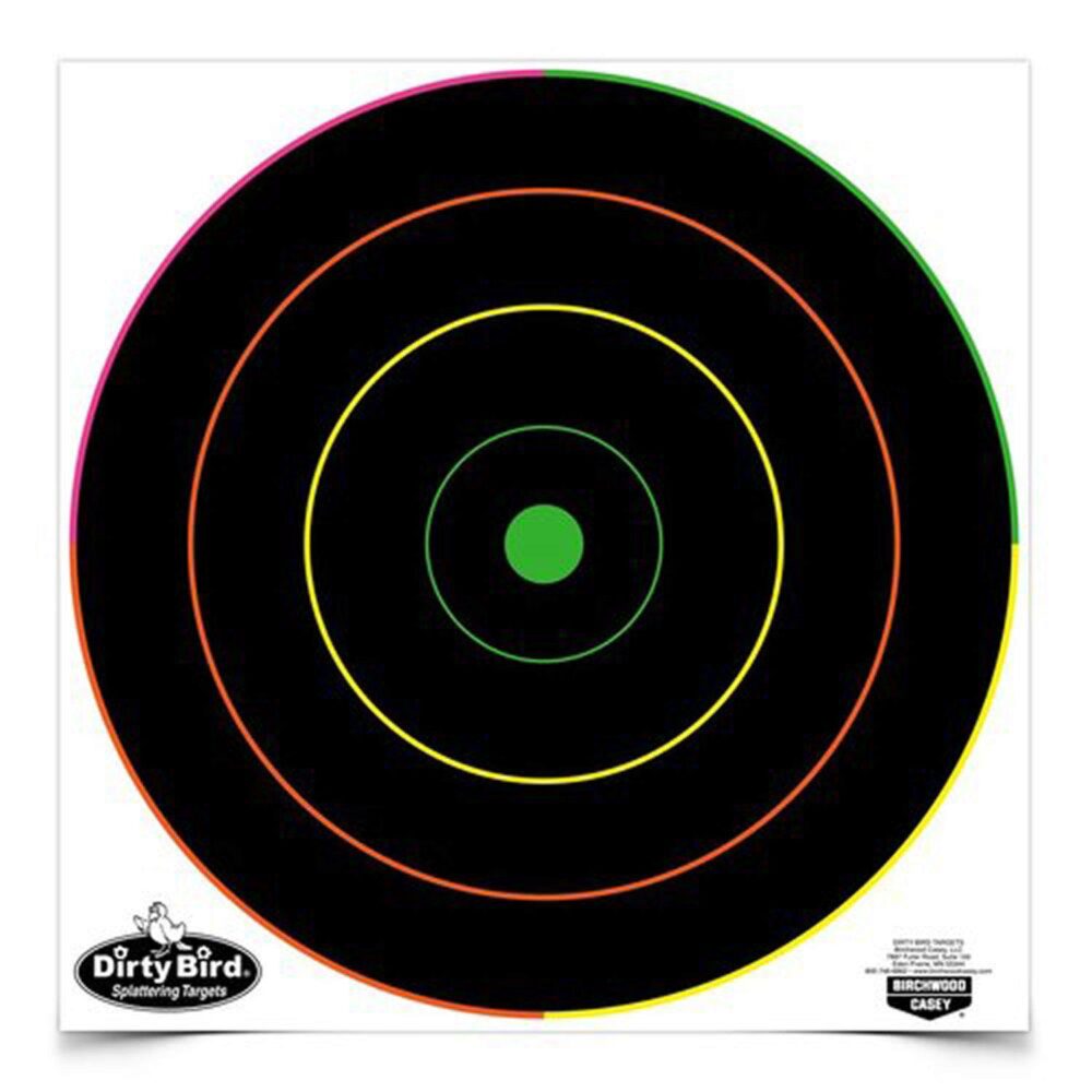 Birchwood Casey 35830 Dirty Bird  12 Bullseye Tagboard Hanging Mu