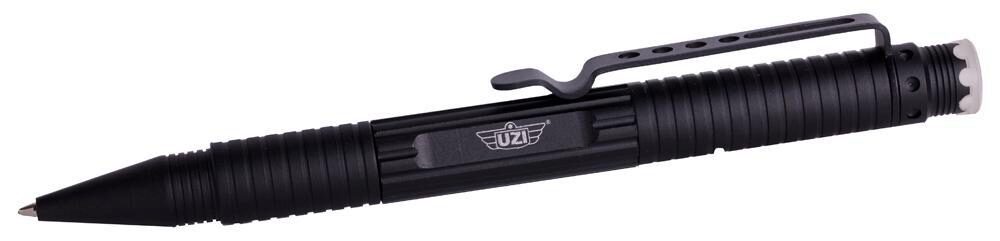Uzi Accessories UZITACPEN1BK Defender Tactical Pen Black Aluminum