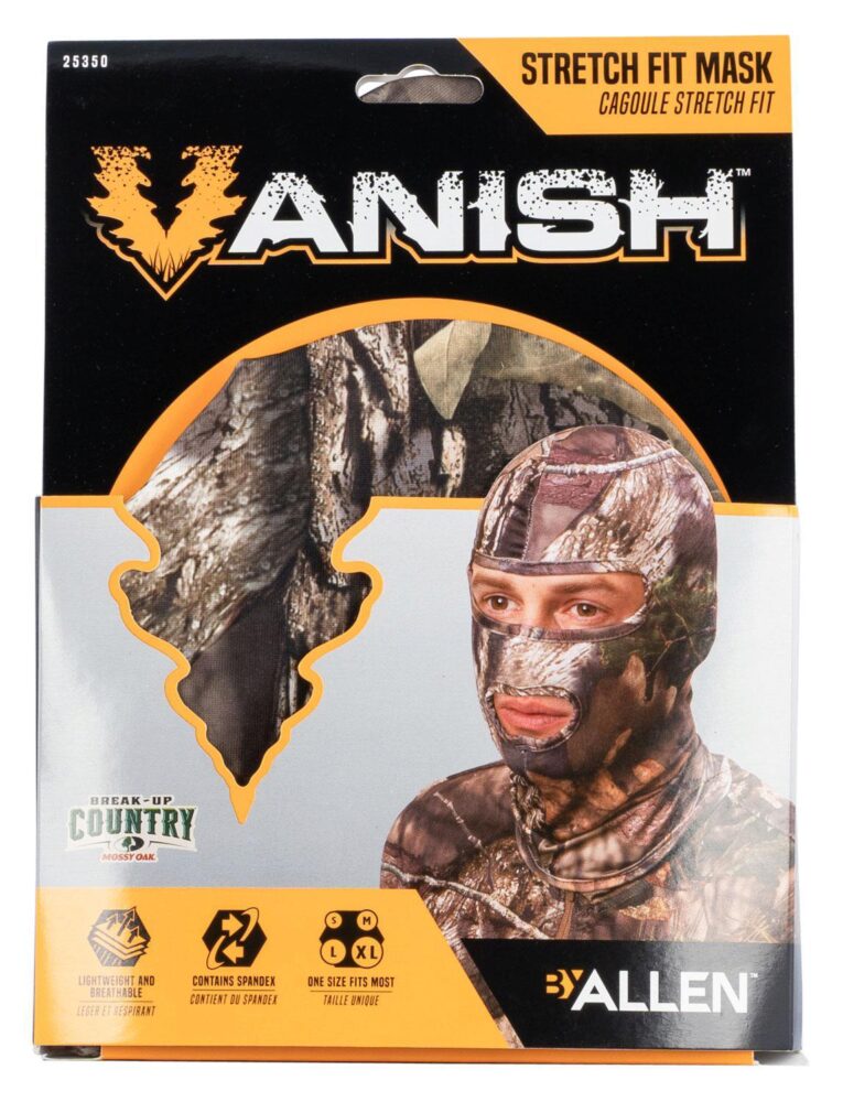 Vanish 25350 Stretch Fit Mask  Mossy Oak Break-Up Country Spandex