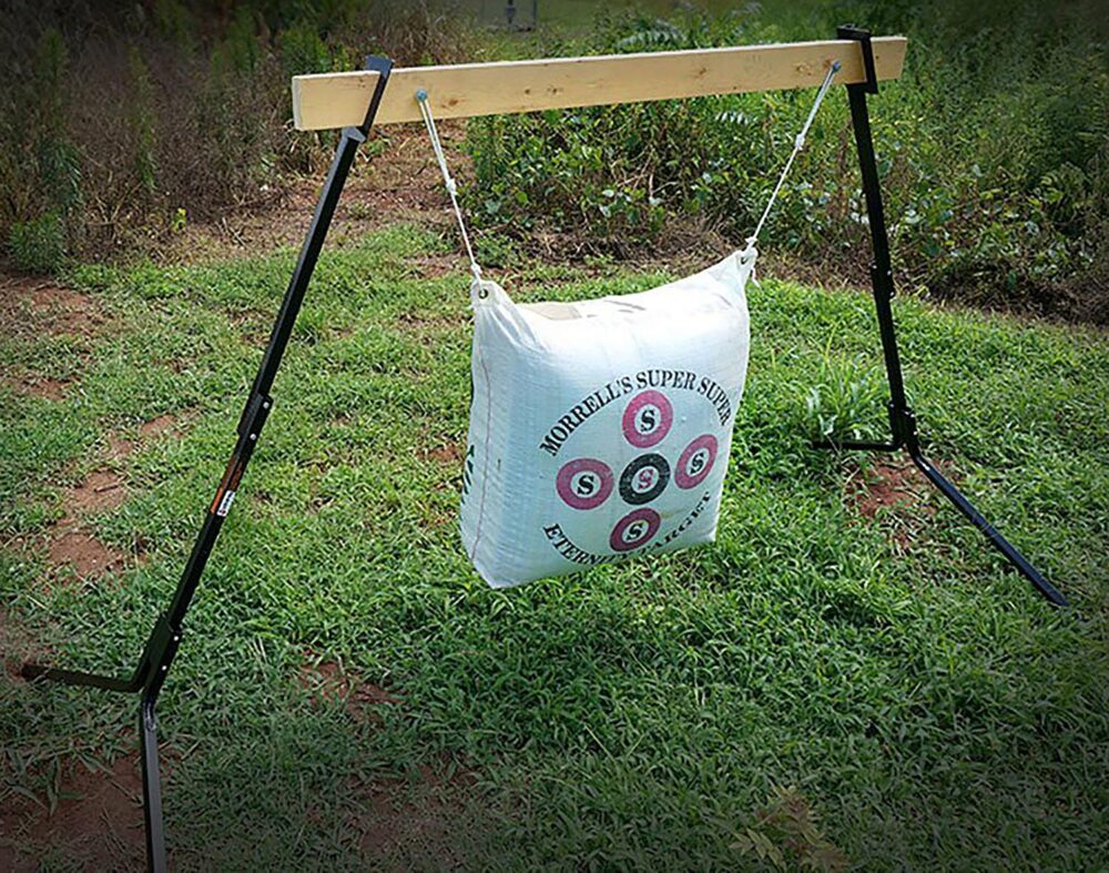 Viking Solutions VKSVGK004 Adjustable Target Stand  Black Steel